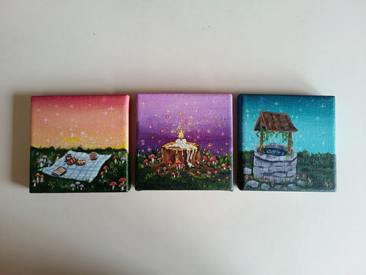 Mini Acrylic Painting - Twilight Rituals✨
