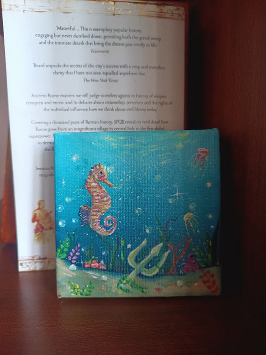 Mini Acrylic Painting- Saltwater Dreams 💙✨