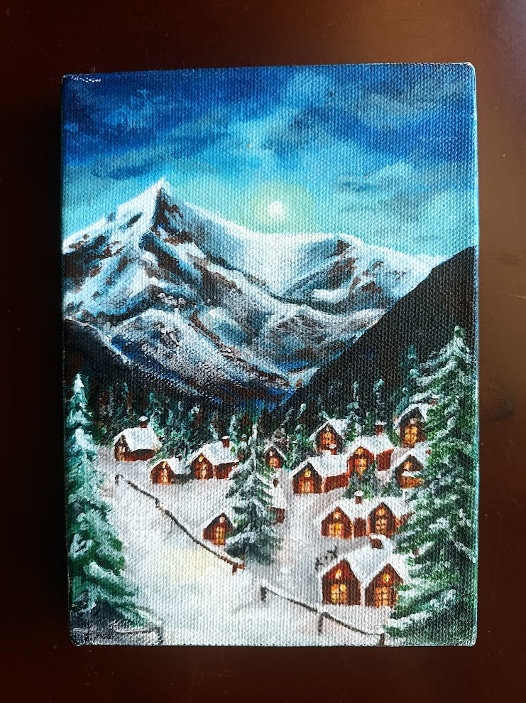 Acrylic Paintings - Winter Wonderland