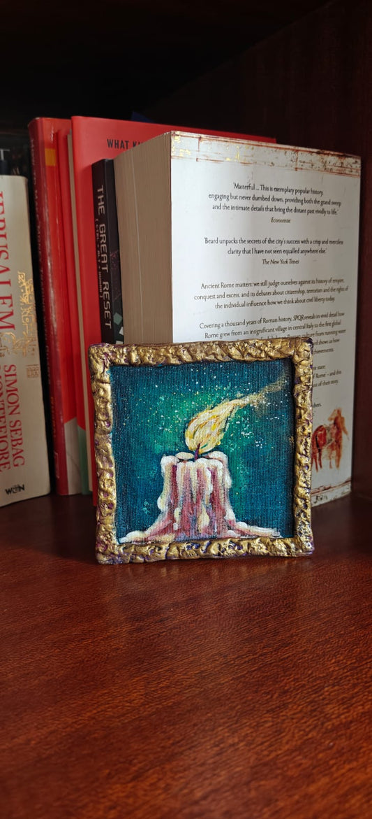 Relic Paintings- Mini Acrylic - Candle