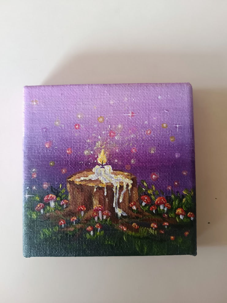 Mini Acrylic Painting - Twilight Rituals✨