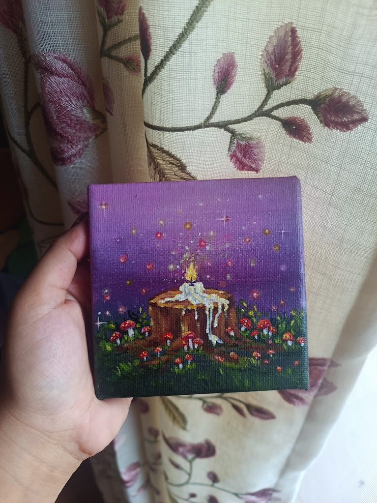Mini Acrylic Painting - Twilight Rituals✨