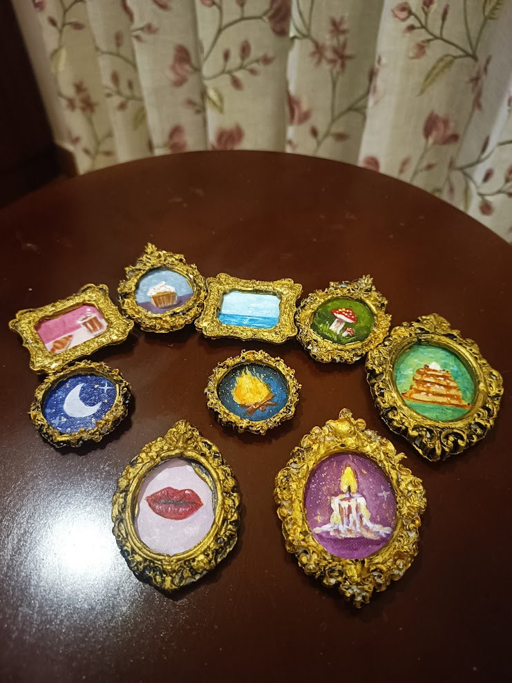 Antique Magnets - Original Hand-painted Art✨