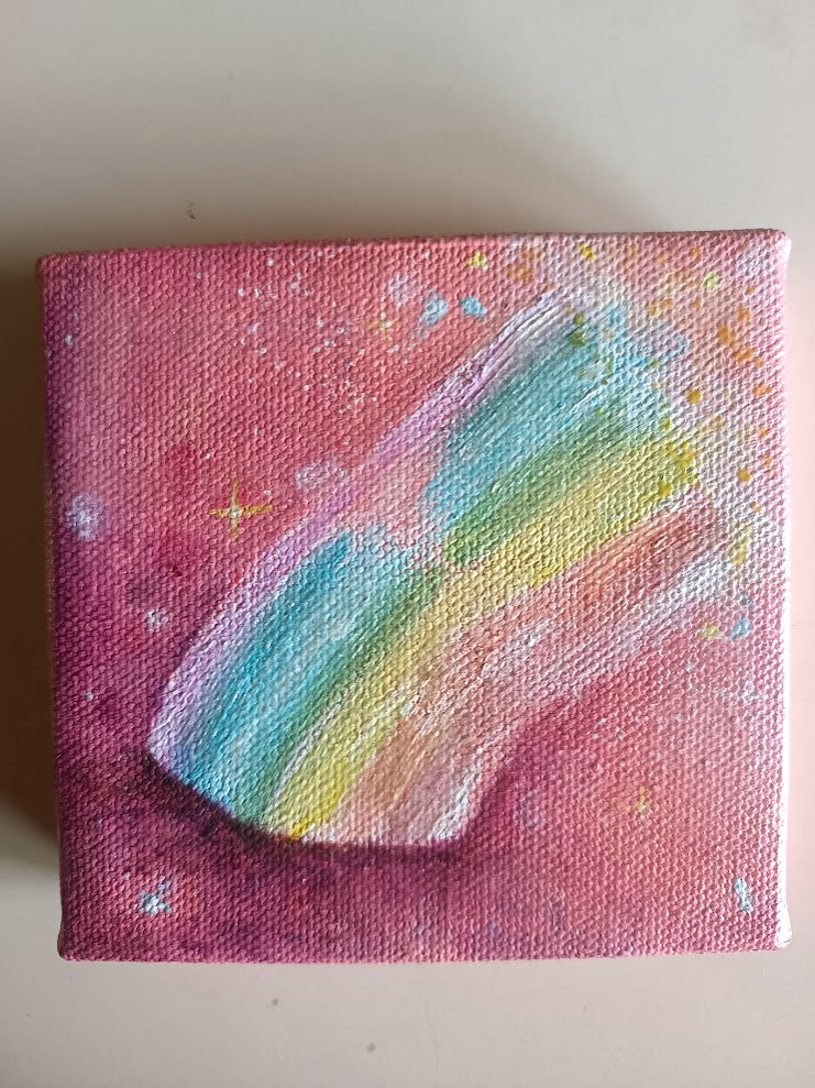 Mini Acrylic Painting- Fairy Inspired